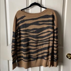 NWT LOFT Tiger print sweater